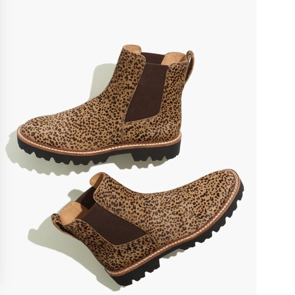 New! Madewell The Citywalk Lugsole Chelsea Boot in Calf Hair | Size 6 - Picture 2 of 7